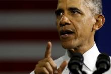 U.S. President Barack Obama delivers remarks about health insurance marketplace enrollments and the Affordable Care Act, commonly known as Obamacare, in Milwaukee, Wisconsin, March 3, 2016. PHOTO BY REUTERS/Jonathan Ernst