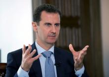 Syria's President Bashar al-Assad speaks during an interview with Russia's RIA news agency, in Damascus, Syria in this handout picture provided by SANA, March 30, 2016. PHOTO BY REUTERS/SANA