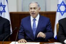 Israel's Prime Minister Benjamin Netanyahu attends the weekly cabinet meeting at his office in Jerusalem, August 2, 2015. PHOTO BY REUTERS/Gali Tibbon
