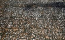 An aerial picture shows a section of the Hagadera camp in Dadaab near the Kenya-Somalia border, May 8, 2015. PHOTO BY REUTERS/Thomas Mukoya