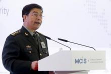 China's Defence Minister Chang Wanquan delivers a speech as he attends the 4th Moscow Conference on International Security (MCIS) in Moscow, April 16, 2015. PHOTO BY REUTERS/Sergei Karpukhin