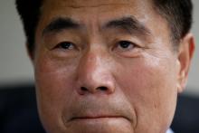 Choi Ju-hwal, a former North Korean senior army official who defected to the South Korea in 1995, speaks during an interview with Reuters in Seoul, South Korea, August 18, 2016. PHOTO BY REUTERS/Kim Hong-Ji