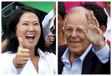 A combination file photo shows Peru's presidential candidates (L-R) Keiko Fujimori after voting and Pedro Pablo Kuczynski arriving to vote, during the presidential election in Lima, Peru, April 10, 2016. PHOTO BY  REUTERS/Mariana Bazo (L) and Guadalupe Pardo