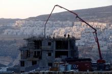 A construction site is seen in the Israeli settlement of Givat Zeev, in the occupied West Bank, December 22, 2016. PHOTO BY REUTERS/Baz Ratner