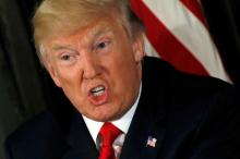U.S. President Donald Trump speaks about North Korea during an opioid-related briefing at Trump's golf estate in Bedminster, New Jersey, U.S., August 8, 2017. PHOTO BY REUTERS/Jonathan Ernst