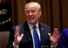 U.S. President Donald Trump meets with bi-partisan members of Congress to discuss school and community safety in the wake of the Florida school shootings at the White House in Washington, U.S., February 28, 2018. PHOTO BY REUTERS/Kevin Lamarque