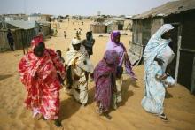 Mauritanians ex-slaves walk in a suburb outside Mauritania's capital Nouakchott, file. PHOTO BY REUTERS/Rafael Marchante