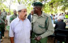 Suspected Kenyan ring-leader of an ivory smuggling gang Feisal Ali Mohamed, also one of the nine most wanted environmental crime fugitives worldwide listed by Interpol, is escorted after the judgment on a case in which he had been charged with dealing and possession of 2,152 kg of ivory in Mombasa, Kenya, July 22, 2016. PHOTO BY REUTERS/Joseph Okanga