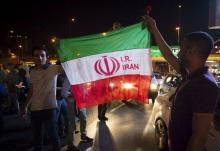 Iranians celebrate on the streets following a nuclear deal with major powers, in Tehran, July 14, 2015. PHOTO BY REUTERS/TIMA