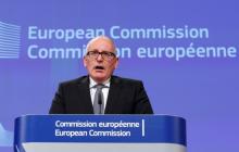 European Commission First Vice-President Frans Timmermans gives a news conference at the European Commission headquarters in Brussels, Belgium, January 13, 2016. PHOTO BY REUTERS/Yves Herman