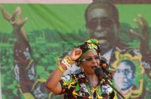 Grace Mugabe, wife of President Robert Mugabe, addresses a rally in Gweru, Zimbabwe, September 1, 2017. PHOTO BY REUTERS/Philimon Bulawayo