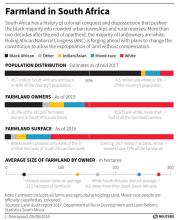 Graphic on farmland in South Africa. GRAPHICS BY REUTERS