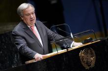 United Nations Secretary General Antonio Guterres addresses the opening of the 74th session of the United Nations General Assembly at U.N. headquarters in New York City, New York, U.S., September 24, 2019. PHOTO BY REUTERS/Carlo Allegri