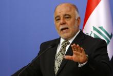 Iraqi Prime Minister Haider al-Abadi addresses the media in Ankara, December 25, 2014. PHOTO BY REUTERS/Umit Bektas