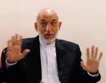 Former Afghan president Hamid Karzai speaks during an interview in Kabul, Afghanistan, September 13, 2016. PHOTO BY REUTERS/Omar Sobhani