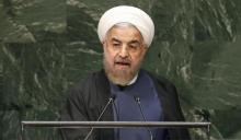 Iranian President Hassan Rouhani addresses the 69th United Nations General Assembly at the United Nations Headquarters in New York, September 25, 2014. PHOTO BY REUTERS/Mike Segar