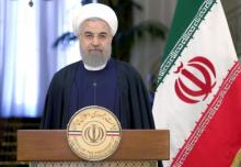 Iranian President Hassan Rouhani attend a news conference with Swiss President Johann Schneider-Ammann in Tehran, February 27, 2016. PHOTO BY REUTERS/Raheb Homavandi