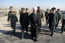 Iranian President Hassan Rouhani arrives to attend an armed forces parade in Tehran, Iran, September 22, 2017. PHOTO BY REUTERS/President.ir
