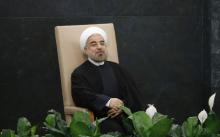 Iran's President Hassan Rouhani waits to address the 68th United Nations General Assembly at U.N. headquarters in New York, in this file photo taken on September 24, 2013. PHOTO BY REUTERS/Ray Stubblebine