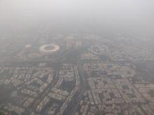 An aerial view of the Delhi skyline shrouded in smog, in New Delhi, India, December 8, 2019. PHOTO BY REUTERS/Anushree Fadnavis