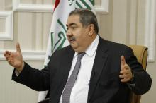 Iraq's Finance Minister Hoshiyar Zebari speaks during an interview with Reuters in Baghdad, November 26, 2014. PHOTO BY REUTERS/Thaier Al-Sudani