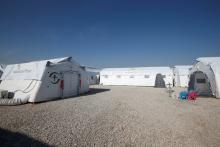 A new high-tech field hospital for civilians and soldiers wounded in the clashes is seen in Bartella, Iraq, January 14, 2017. PHOTO BY REUTERS/Azad Lashkari