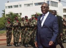 Malian President Ibrahim Boubacar Keita attends a ceremony marking Mali's 54th Independence Day in Bamako, September 22, 2014. PHOTO BY REUTERS/Joe Penney
