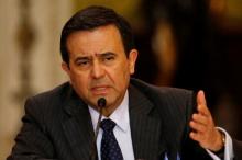 Mexico's Economy Minister Ildefonso Guajardo speaks during a news conference on the Brexit at the National Palace in Mexico City, Mexico, June 24, 2016. PHOTO BY REUTERS/Henry Romero