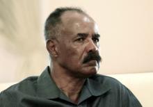 Eritrea's President Isaias Afwerki listens as he meets with Sudan's President Omar al-Bashir during his official visit in Khartoum, Sudan, June 11, 2015. PHOTO BY REUTERS/Mohamed Nureldin Abdallah