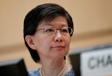 U.N. High representative for Disarmament Affairs Izumi Nakamitsu attends the 2nd Preparatory session of the 2020 Non Proliferation Treaty (NPT) Review Conference at the United Nations in Geneva, Switzerland, April 23, 2018. PHOTO BY REUTERS/Denis Balibouse