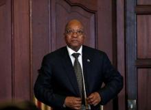 South Africa's president, Jacob Zuma looks on during the swearing in of new cabinet ministers following a reshuffle that replaced Pravin Gordhan as finance minister in Pretoria, South Africa, March 31, 2017. PHOTO BY REUTERS/Siphiwe Sibeko
