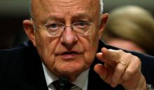Director of National Intelligence James Clapper testifies before a Senate Armed Services Committee hearing on foreign cyber threats, on Capitol Hill in Washington. PHOTO BY REUTERS/Kevin Lamarque