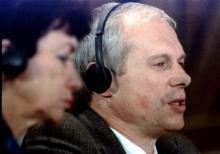 Janusz Walus (R) testifies at the Truth and Reconciliation Commission hearing at Pretoria City Hall August 21. PHOTO BY REUTERS