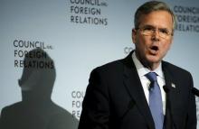 U.S. Republican presidential candidate Jeb Bush addresses the Council on Foreign Relations in the Manhattan borough of New York City, January 19, 2016. PHOTO BY REUTERS/Mike Segar