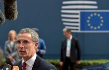 NATO Secretary General Jens Stoltenberg arrives at the EU Council headquarters at the start of a European Union leaders summit in Brussels, Belgium, June 26, 2015. PHOTO BY REUTERS/Eric Vidal