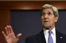 U.S. Secretary of State John Kerry makes a statement to the media before a closed door briefing with House members on the recent Iran nuclear deal in Washington, July 22, 2015. PHOTO BY REUTERS/Gary Cameron