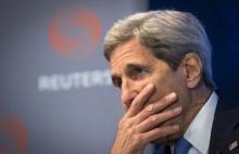 U.S. Secretary of State John Kerry pauses during a Reuters Newsmaker event in New York, August 11, 2015. PHOTO BY REUTERS/Brendan McDermid
