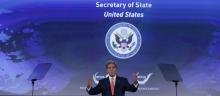 U.S. Secretary of State John Kerry delivers opening remarks at the "Our Ocean" conference at the State Department in Washington