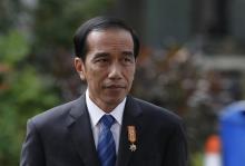 Indonesian President Joko Widodo waits for Finnish President Sauli Niinisto at the presidential palace in Jakarta, November 3, 2015. PHOTO BY REUTERS/Beawiharta