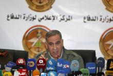 Iraq's Defence Minister Khaled al-Obeidi speaks during a news conference in Baghdad, December 19, 2015. PHOTO BY REUTERS/Khalid al-Mousily