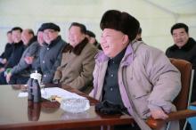 North Korean leader Kim Jong Un watches the Masikryong ski competition-2016 in this undated photo released by North Korea's Korean Central News Agency (KCNA) December 20, 2016. PHOTO BY REUTERS