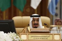Saudi King Salman bin Abdulaziz attends the final session of the South American-Arab Countries summit, in Riyadh, November 11, 2015. PHOTO BY REUTERS/Faisal Al Nasser