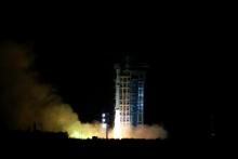 World's first quantum satellite is launched in Jiuquan, Gansu Province, China, August 16, 2016. PHOTO BY REUTERS/China Daily