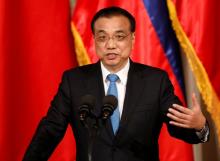 Chinese Premier Li Keqiang gestures at Malacanang Palace in metro Manila, Philippines, November 15, 2017. PHOTO BY REUTERS/Dondi Tawatao