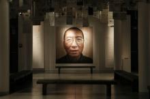 A picture of this year's Nobel Peace Laureate Liu Xiaobo is seen at an exhibition, that will open later on Friday, at the Nobel Peace Center in Oslo, December 10, 2010. PHOTO BY REUTERS/Berit Roald/ Scanpix Norway
