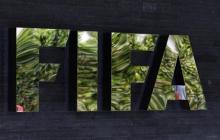 The logo of soccer's international governing body FIFA is seen on its headquarters in Zurich, Switzerland, May 27, 2015. PHOTO BY REUTERS/Ruben Sprich