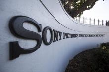 A logo is pictured outside Sony Pictures Studios in Culver City, California, December 19, 2014. PHOTO BY REUTERS/Mario Anzuoni