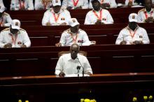 Members of the MPLA attend their party congress to determine candidates for the 2017 elections in the capital Luanda, Angola, August 18, 2016. PHOTO BY REUTERS/Herculano Coroado