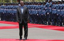 Tanzanian President John Magufuli leaves after inspecting a guard of honour during an official visit to Kenya, October 31, 2016. PHOTO BY REUTERS/Thomas Mukoya