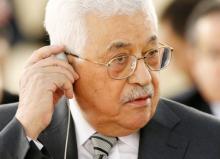 Palestinian President Mahmoud Abbas attends the 34th session of the Human Rights Council at the European headquarters of the United Nations in Geneva, Switzerland, February 27, 2017. PHOTO BY REUTERS/Denis Balibouse